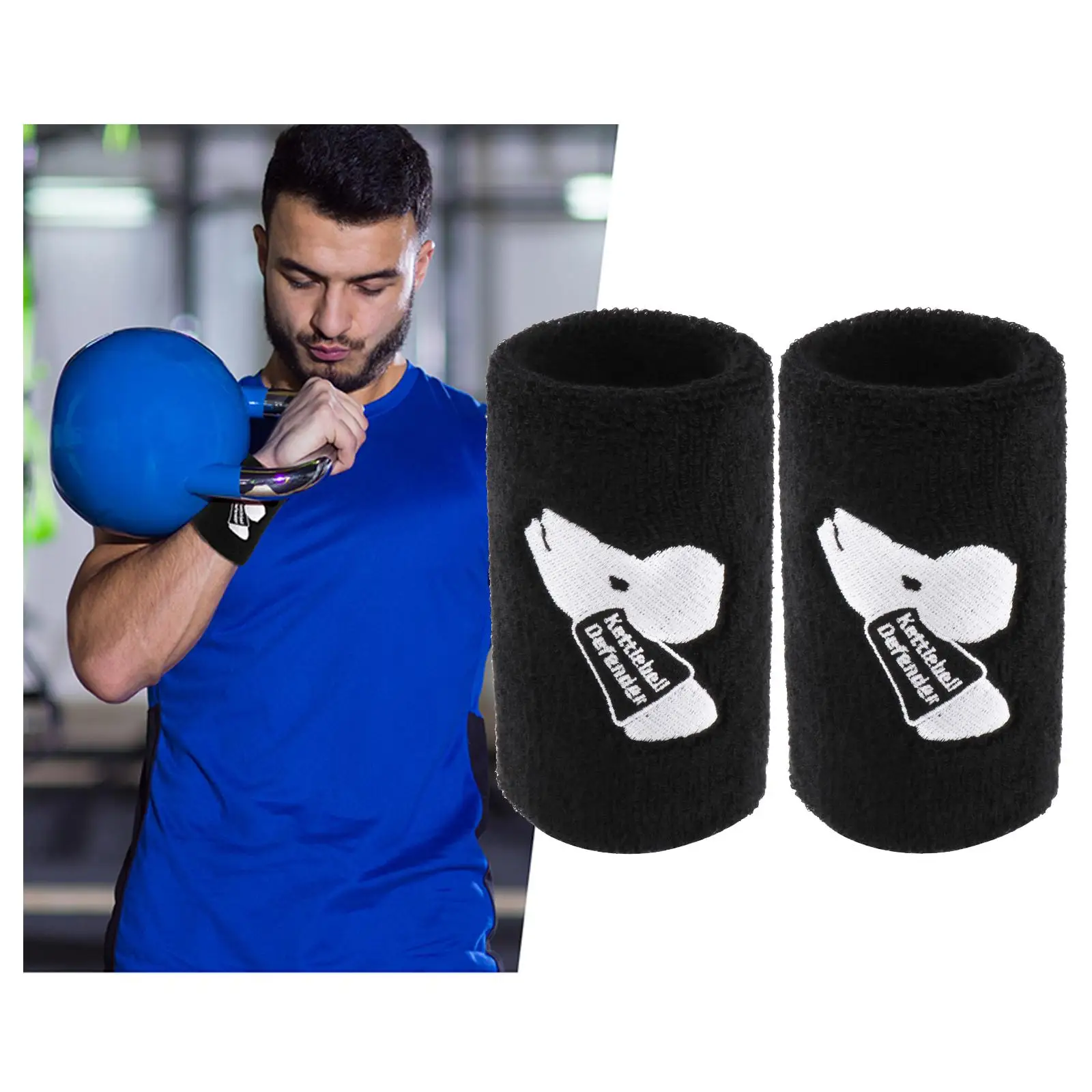 2x Kettlebell Wrist Guards Forearm Protector Wrap for Men & Women Sports