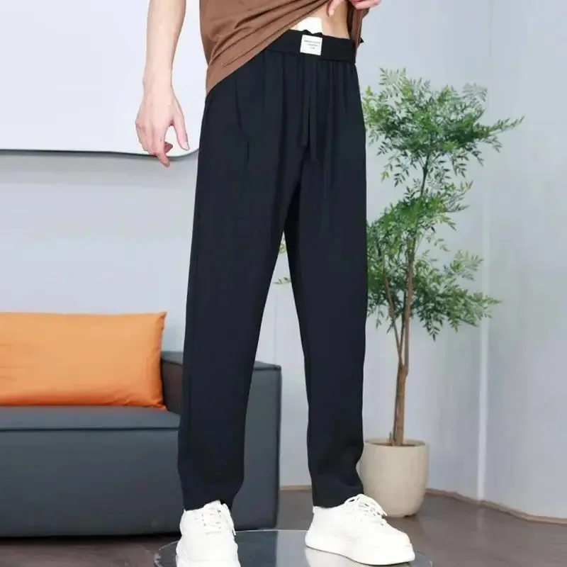 Straight Loose Formal Dress Pants Male Trousers Baggy Summer Men\'s Casual Tailoring Thin Work Long Spandex Low Price Stylish Y2k