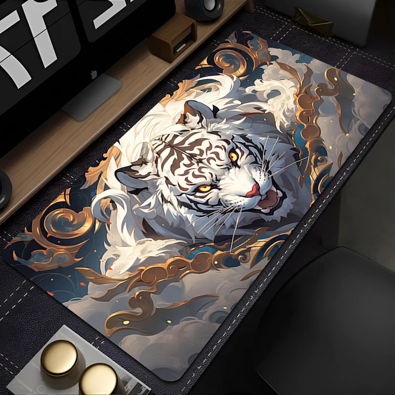 

Pattern Game HD Mousepad Pad Rubber Mouse Mat Desk Gaming Tiger Non Slip Table Mat PC Gamer Cabinet Cool Mousepad Keyboard Pad