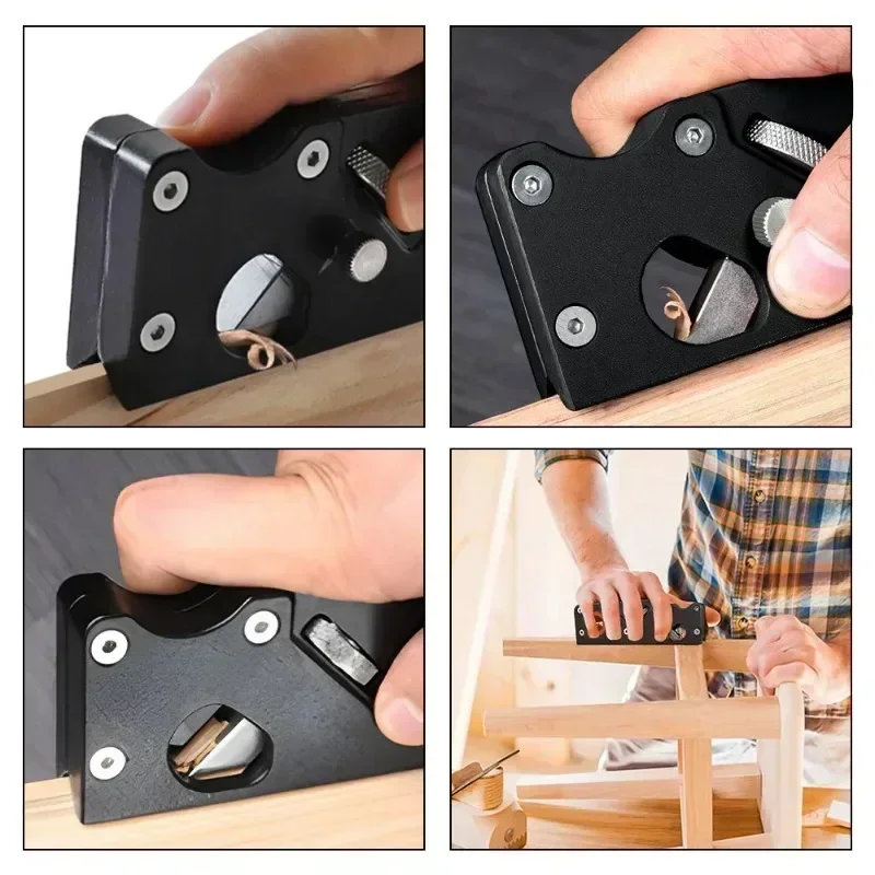 Chamfer Plane for Wood Woodworking Hand Planer Tool for Quick Edge Planing and radian Corner Plane Trimming With blade