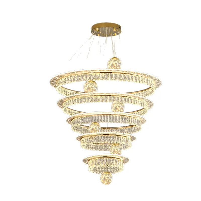 

Light luxury crystal chandelier atmospheric living room light 2025 new luxury high-end bedroom restaurant