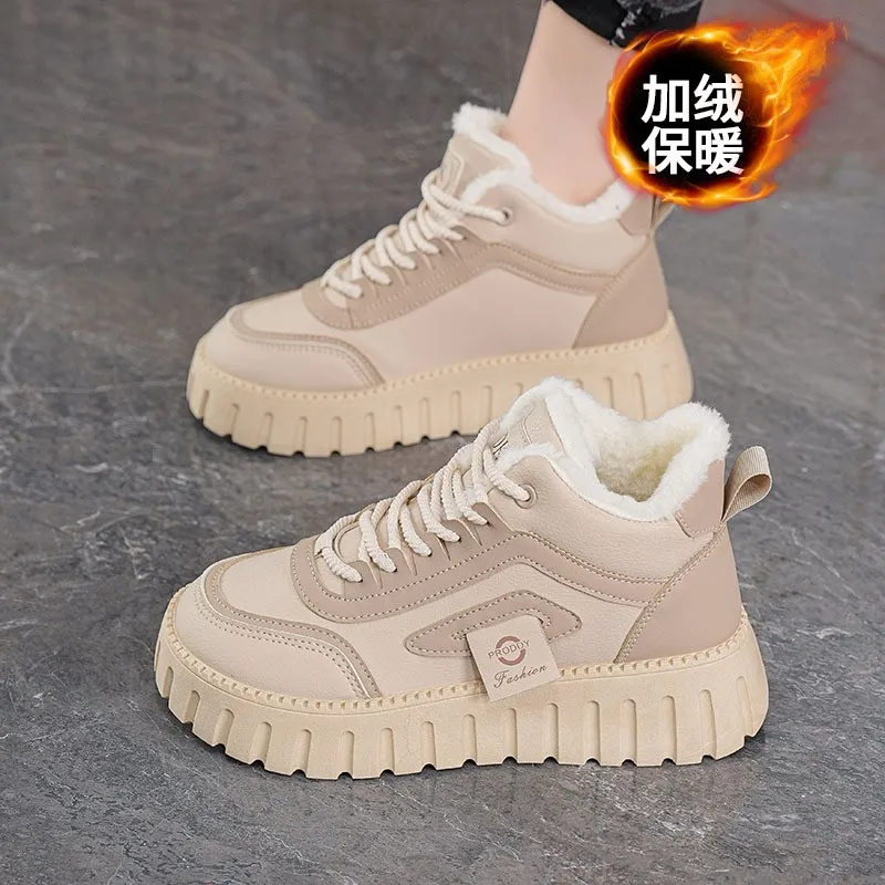 

Зимние женские ботинки, однотонная обувь, женская непромокаемая женская обувь, ботильоны больших размеров, модная зимняя обувь Botas Mujer, ботинки