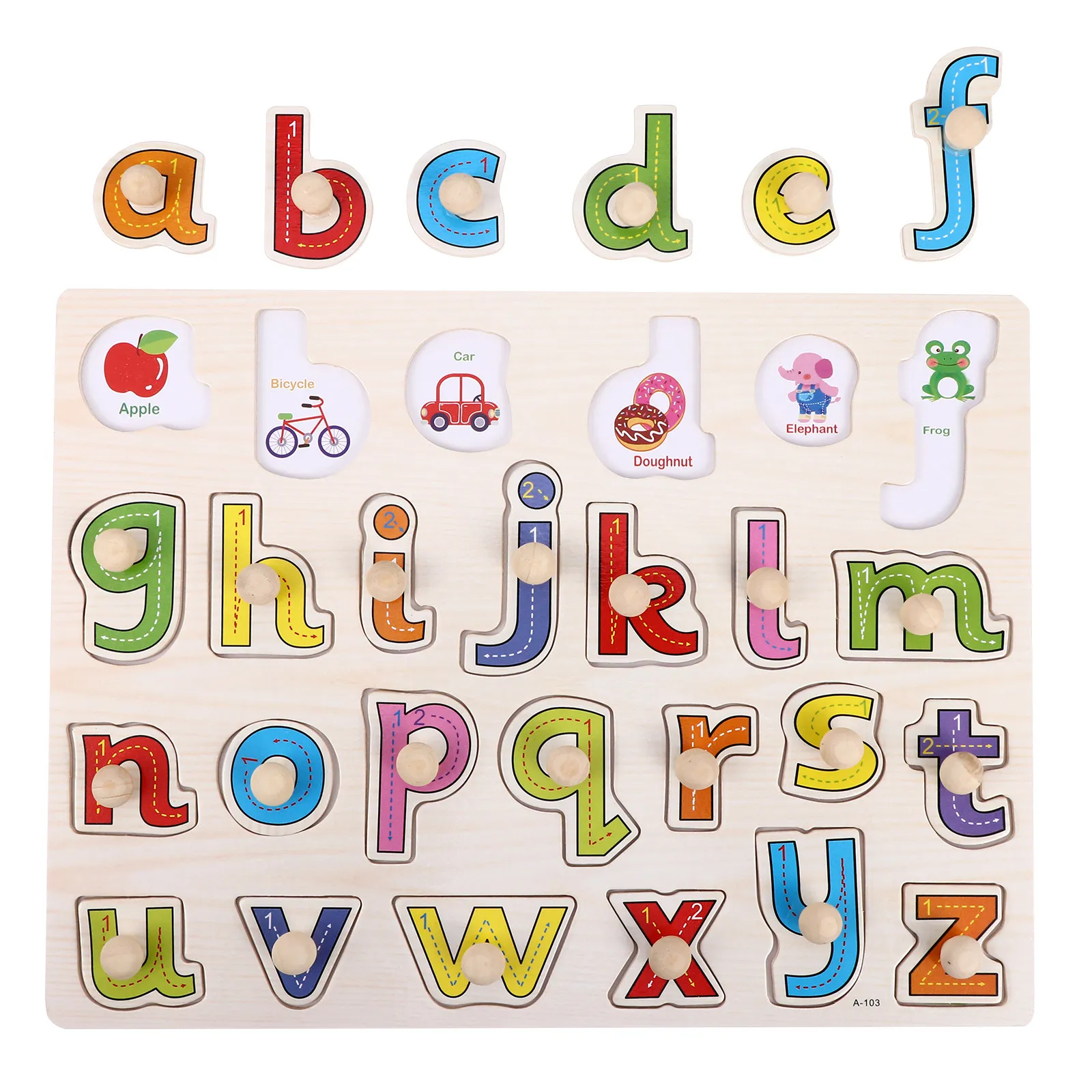 

Wooden Jigsaw Kids Educational Puzzles Puzzle Early Learning Educational Child Fun Plaything Bright Color Durable Gift