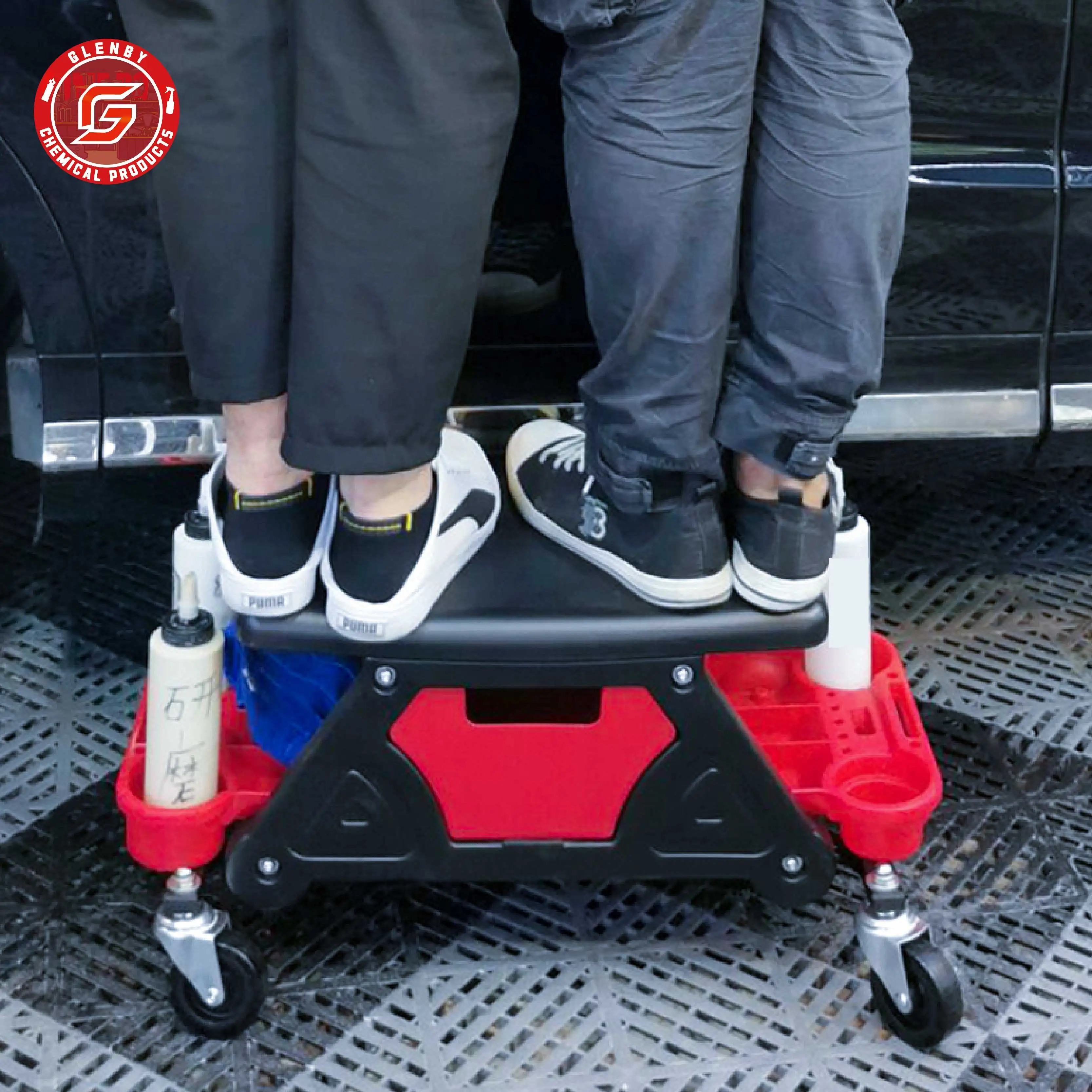 سيارة متعددة الوظائف كرسي ميكانيكي لمشاريع تلميع الشمع سيارة الزاحف البراز كرسي المحمول الزاحف مقعد لوازم غسيل السيارات