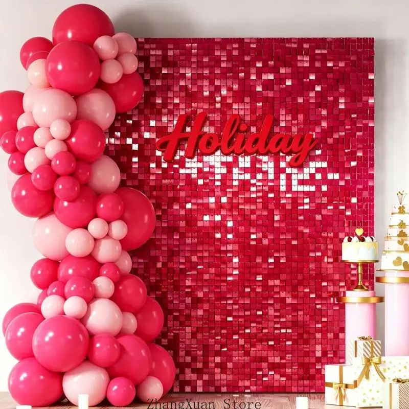 12 helle, wellenförmige Hintergrundabschnitte, geeignet für Partys und formelle Veranstaltungen, 3 x – Detail 4