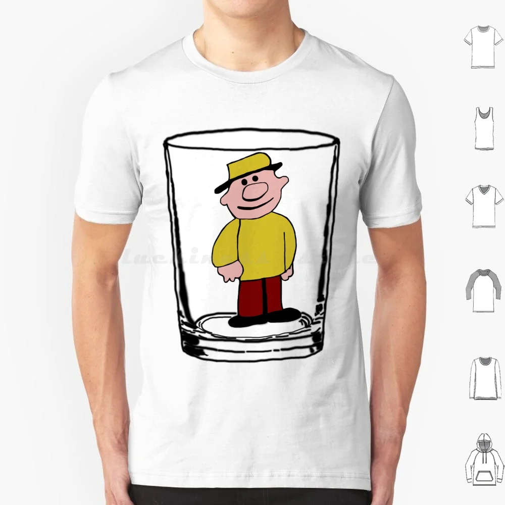 Teeny Little Super Guy T Shirt Big Size 100% Cotton Teeny Little Super Guy Teenylittlesuperguy Man On A Glass Seseame Street