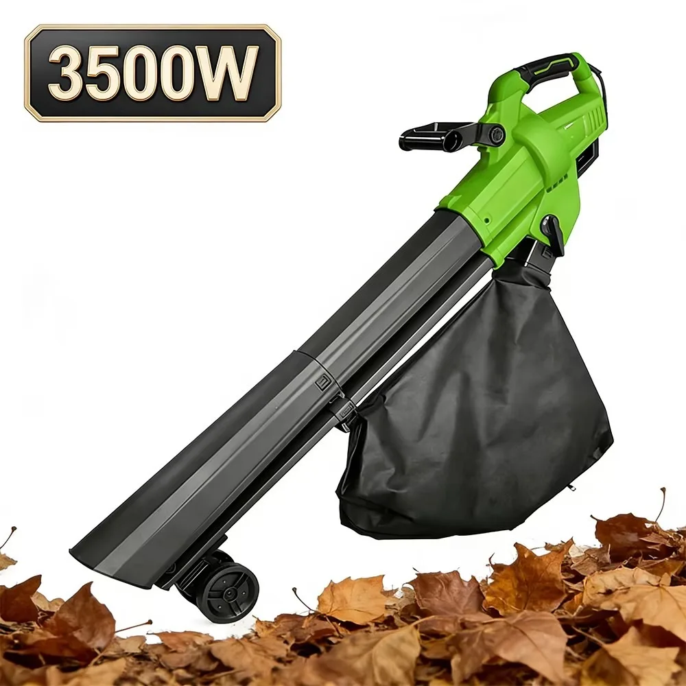 VERTAK 3in1 3500W High Speed Leaf Blower 168MPH 460CFM Electric Garden Vacuum Mulcher with 45L Collection Bag Yard Tool