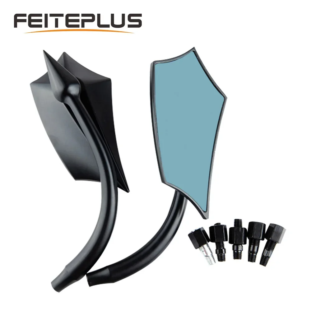 

Motorcycle Aluminum Rearview Side Convex Mirror Motorbike Left Right Rear View Mirror For Most Dirt Bike Sport Bike Street Bike