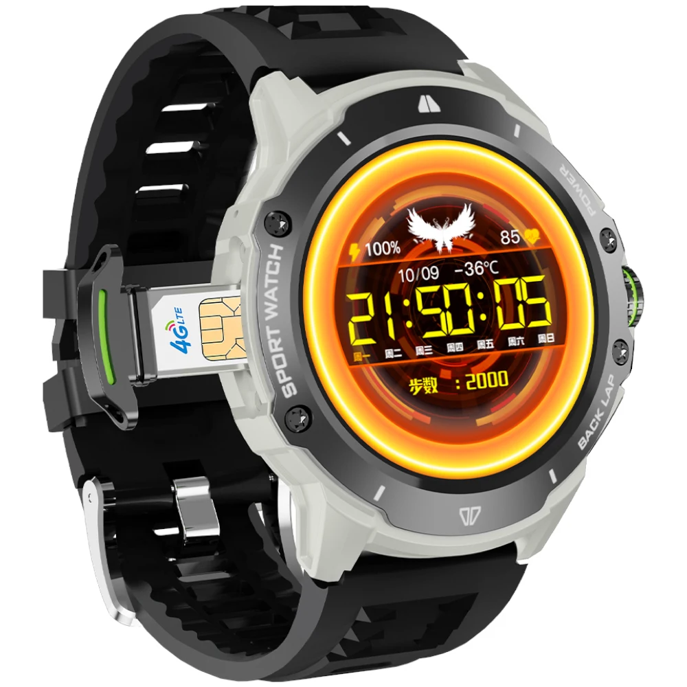 2024 SOS GPS WIFI LBS Glo AGPS Positioning Camera Activity Tracker Amoled Sim Card 4G Android Smart Mobile Phone Watch