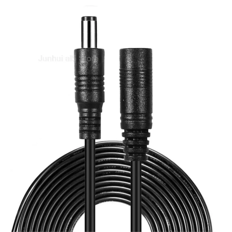 DC Cable Extension Power Extend Cord 12V DC 5.5mmx2.1mm Connector Wire For LED Strip CCTV Camera B5