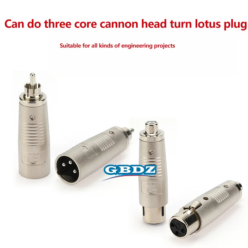 3-poliger XLR-Stecker auf Cinch-Buchse 6,35 3,5 Audio-Konvertierungsstecker Doppelwege-Docking-Stecker XLR auf XLR-Stecker-Buchse Video-Adapter – Detail 6