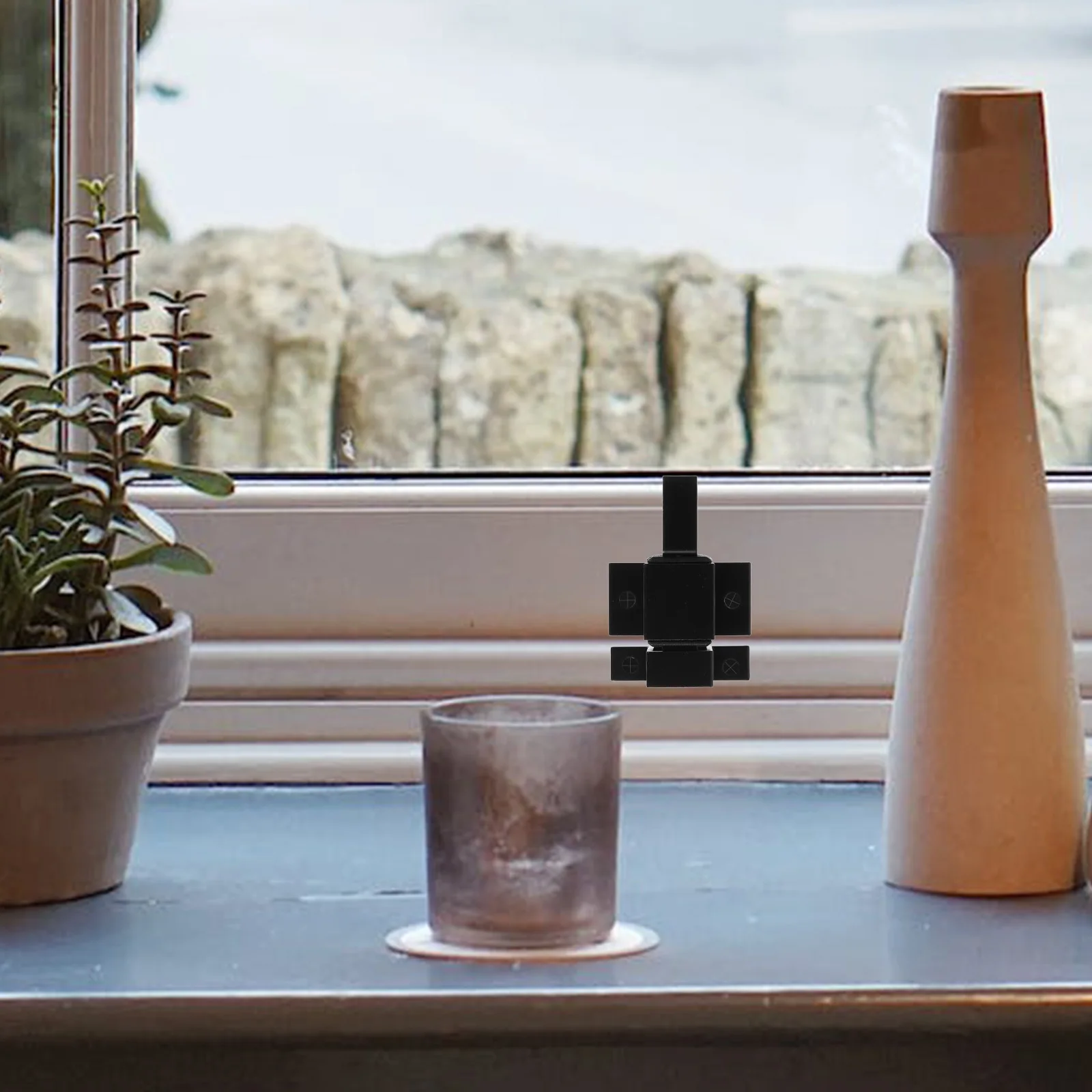 

2pcs Spring Loaded Door Window Slide Gate Bolt Cabinet Locks Self Closing Security Hardware for Wood Gates Home Office Safety