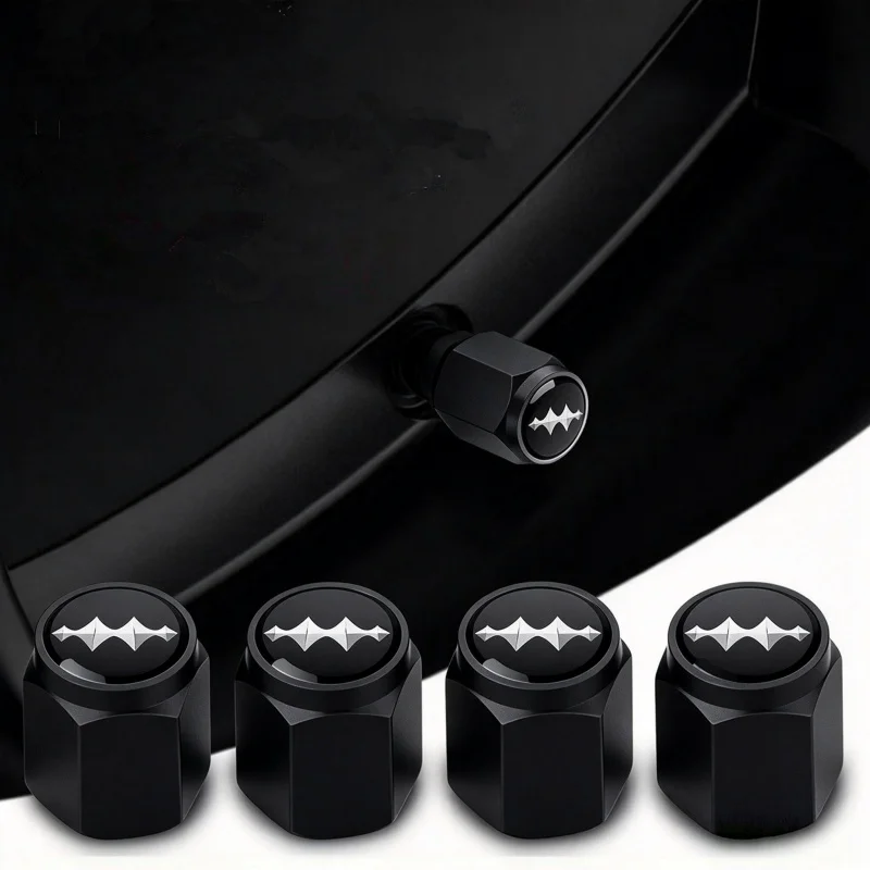 4 pieces/set car wheel tire valve cap metal valve cover accessories for BYD Formula Leopard 5 Titanium 3 Leopard 8