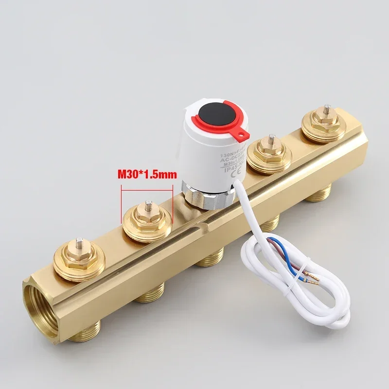 AC DC230V/24V Normally Closed NC M30*1.5mm Electric Thermal Actuator for Underfloor Heating TRV Thermostatic Radiator