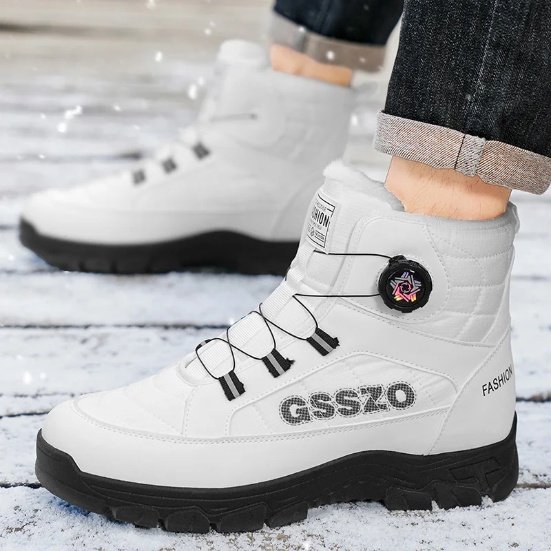 

Winter New Swivel Buckle Fleece Waterproof Snow Boots Outdoor Non-slip and Wear-resistant zapatilla de deporte casual