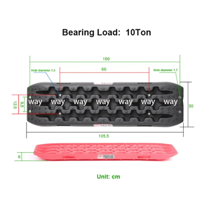 10t 20t Bergungs strecke Offroad Schnees and schiene Schlamm Trax Selbst rettung Anti-Rutsch-Platte schlammigen Sand Traktion hilfe