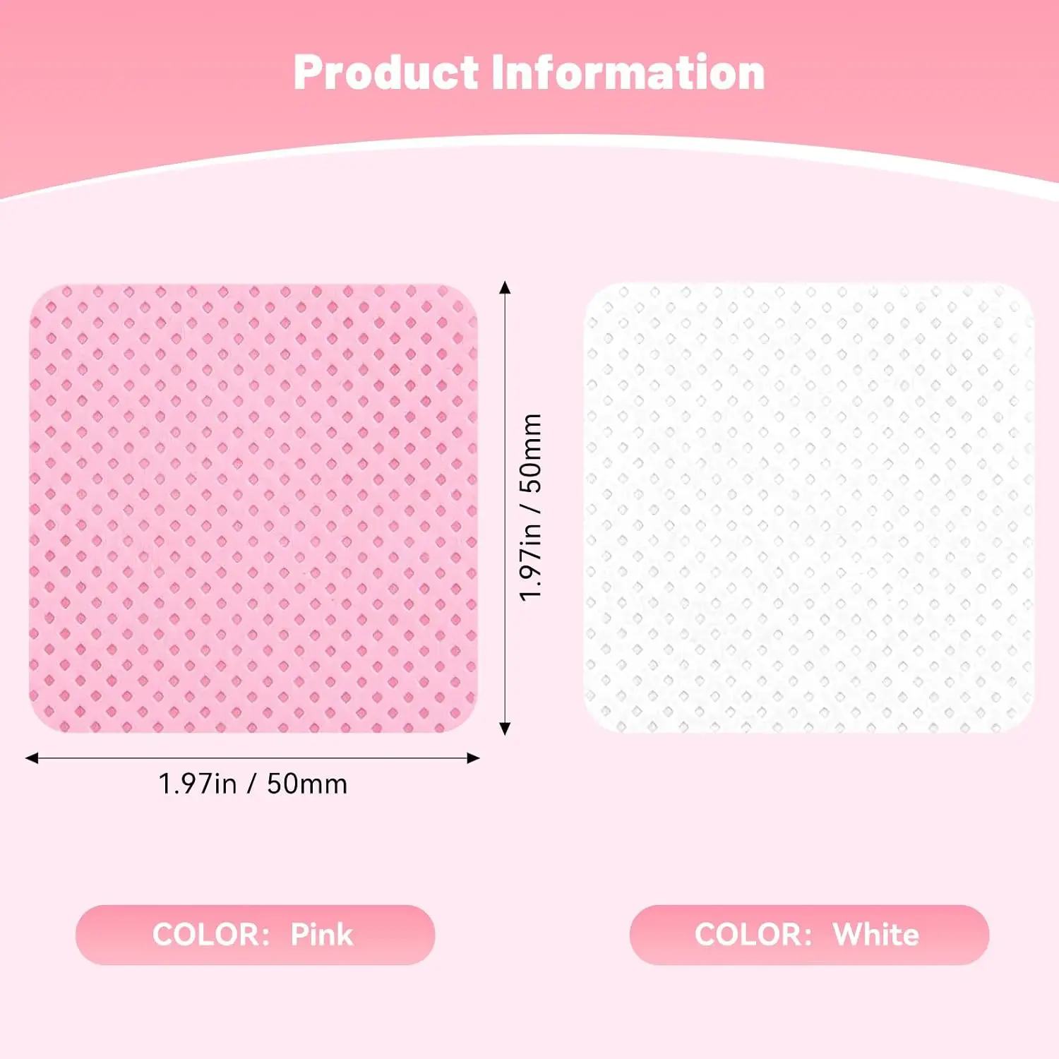 50PCS Lint-free Nail Polish Remover Napkin Colorful Cotton Wipes Paper Pads UV Gel Dust Cleaner Cleaning For Manicure Tool view 4