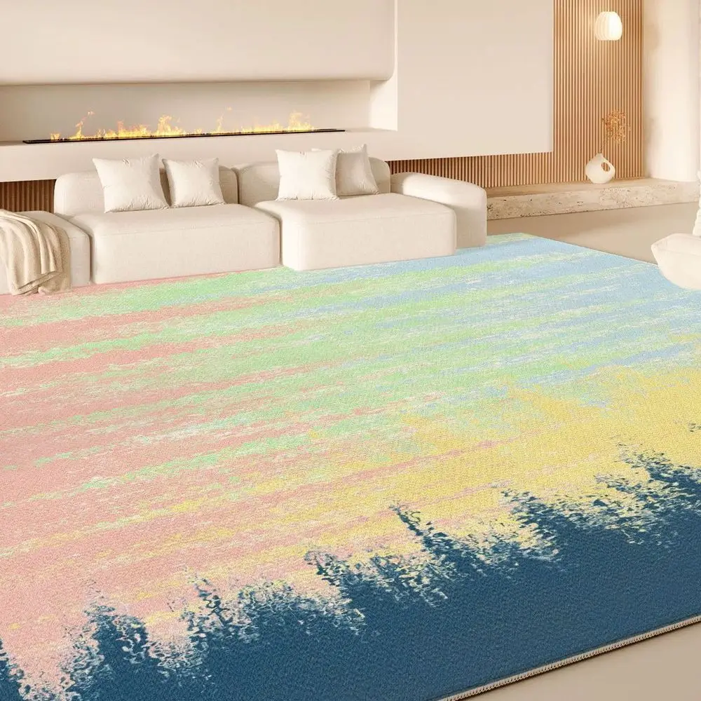 

VIKAMA Soft Loop - Pile Material Mat Applicable to Both Living Room and Bedside, Soft and Smooth, with Good Wrinkle - resistance