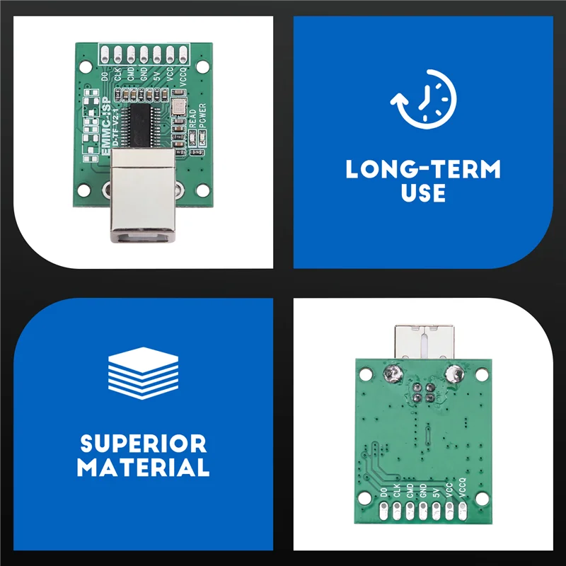L70A desbloquear e flash telefones celulares com chip Au6438bs, ferramenta de linha voadora EMMC-ISP, interface de comunicação tipo USB-B