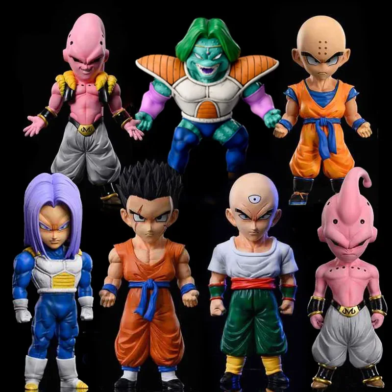 Anime Dragon Ball Figures GK WCF Trunks Majin Buu Yamcha Krillin Zarbon Tien Shinhan Action Figure PVC Collection Model Toys