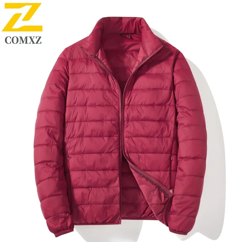 COMXZ Men Cotton Padded Jacket Design Snow Leisure Cold-Resistant Ski Trip Down Jacket Street Lightweight Look Winter Padding