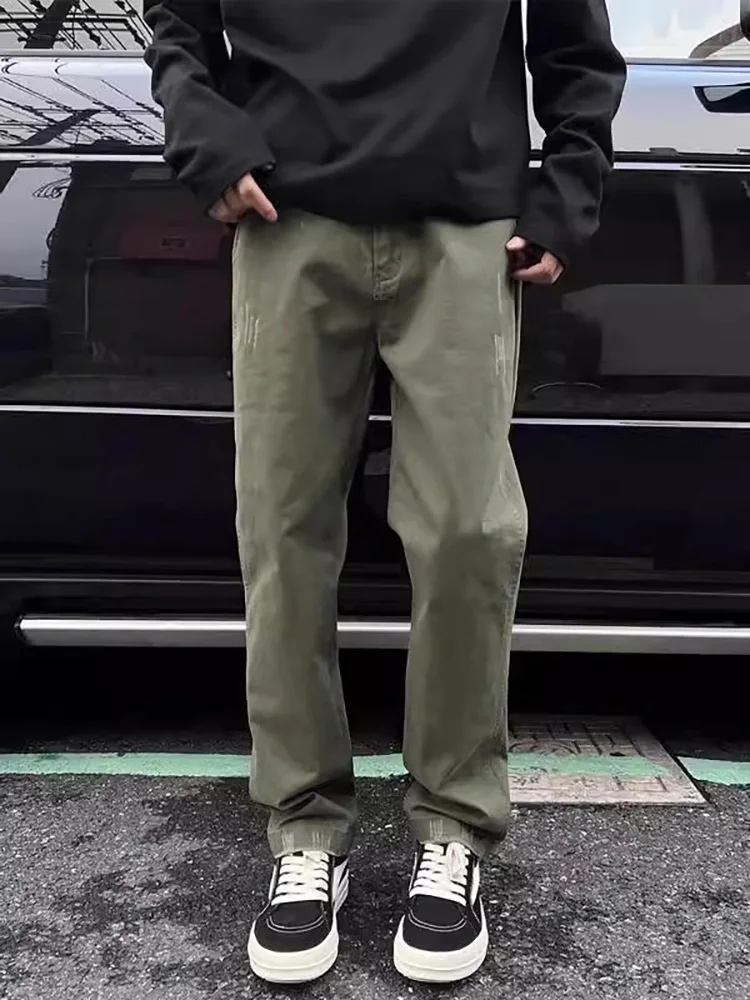 

Ретро-джинсы в американском стиле для мужчин: прямые, зауженные, повседневные, для весны и осени, модные, молодежные