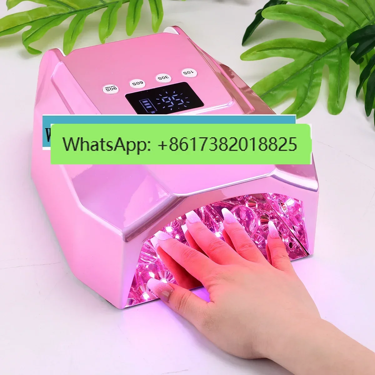 96W LED Nail Light Rechargeable Battery UV