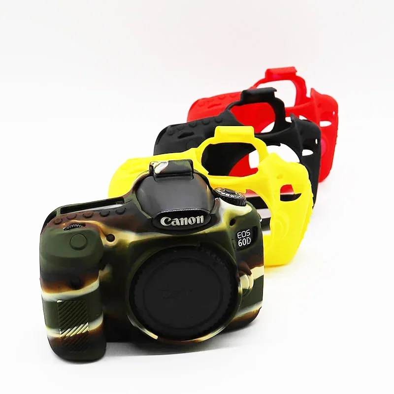 

New rubber silicone Armor Skin case body cover protector frame DSLR camera bag For Canon EOS 60D 77D 80D 90D