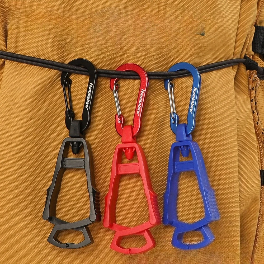 Heavy Duty Quick Release Clip Hook Metal Carabiner Anti Lost Key Holder Outdoor Camping Hanging Gear Accessory