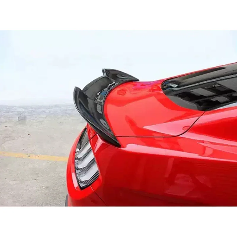 

For Ford Mustang 2015-2022 MMD Style Carbon Fiber Tail fins Spoiler Rear Trunk Spoiler Guide Wing upgraded body kit