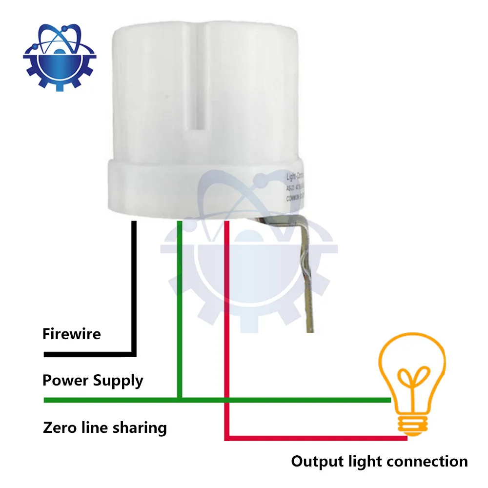 AC220-240V Rainproof Outdoor Street Light Control Switch 25A Controller With Light Control Sensor Automatic Photocell Switch