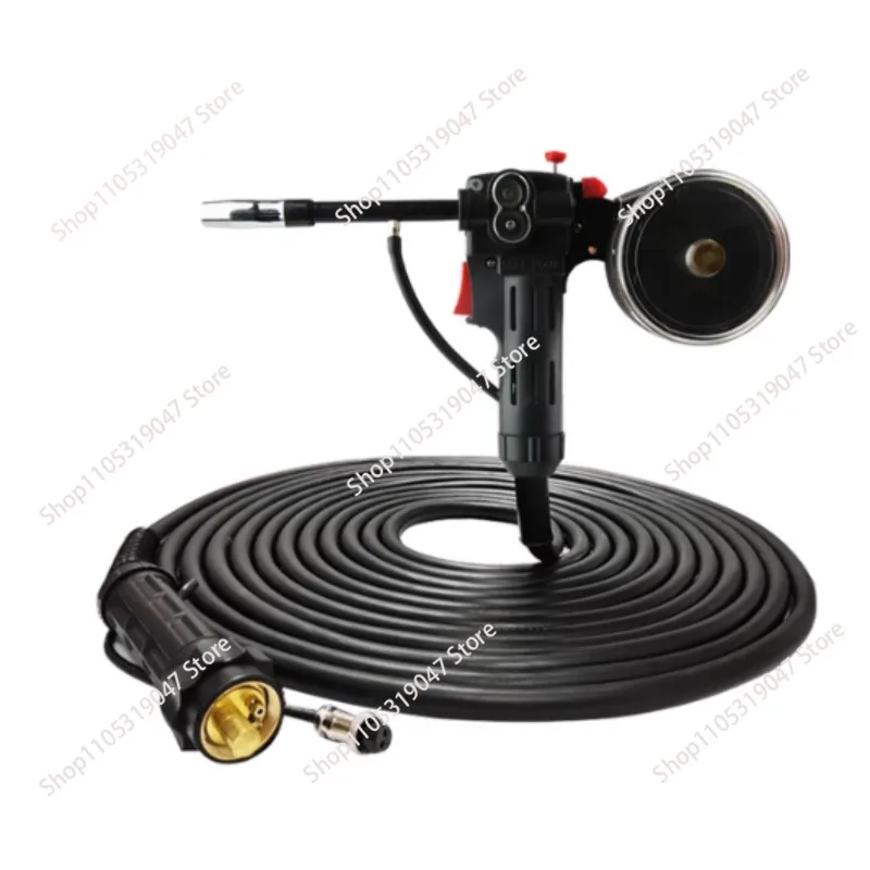 10Ft 3 Meters Welder Spool Gun Wire Feeder Aluminum Welder Use Standard Spool with Euro Connection 24V DC Motor Free Nozzle