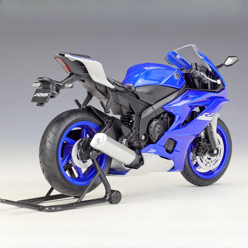 WELLY 1/12 Yamaha YZF-R6 Die Cast Motorcycle Model Toy Vehicle Collection Autobike Shork-Absorber Off Road Autocycle Toys Car