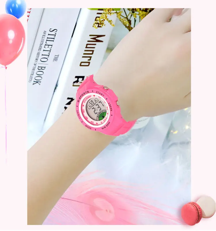 UTHAI CE02 Kids Children's Watch Electronic Quartz WristWatch for Boy Girl 50m Waterproof Student Sports Watches Colorful reloj