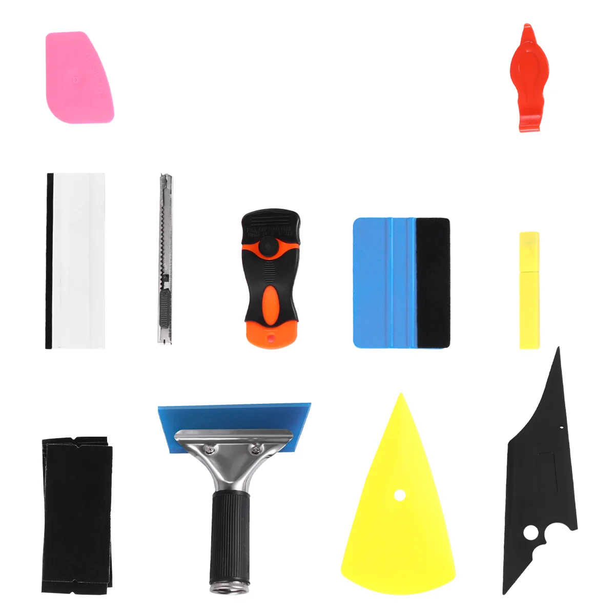 Car Color Change Film Tool Automotive Tint Suite Window Vehicle Sticker Installation Kit Metal