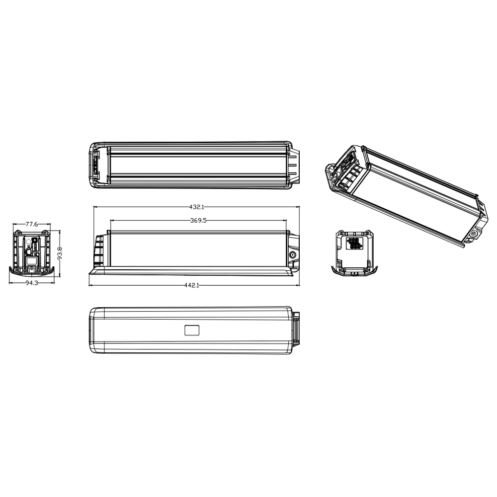 Bateria interna de iões de lítio amovível para bicicletas elétricas, Bateria Ebike, 48V, 10.4Ah, 13Ah, para Vespa F1, L1, E1, dobrável