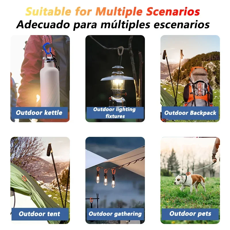 1-9 قطعة التكتيكية 3.5 "حلق بلاستيكي مول كليب المفاتيح D-شكل الصلب الربيع المفاجئة والعتاد هوك التخييم في الهواء الطلق التنزه EDC أدوات