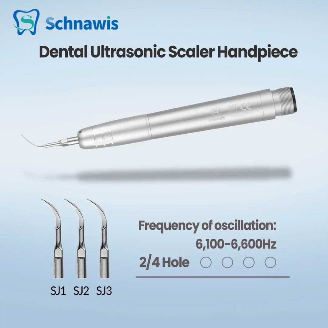 Стоматологический ультразвуковой воздушный скалер с 3 наконечниками, красочная чистка зубов, 2/4 отверстия, наконечник, отбеливающий очиститель зубов
