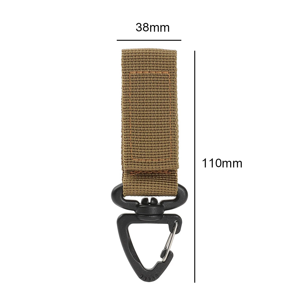 Tactical Triângulo Pendurado Fivela, Mosquetão, D-Shaped Gancho, Chaveiro Fivelas, Rotação Clip, Outdoor Camping Ferramenta