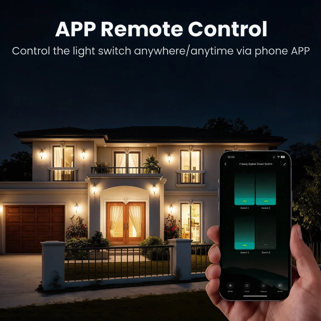 Lxin 2-Wire Smart Switch Tuya WiFi or Zigbee, No Neutral Wire Required module, timer remote Control breaker with Alexa google