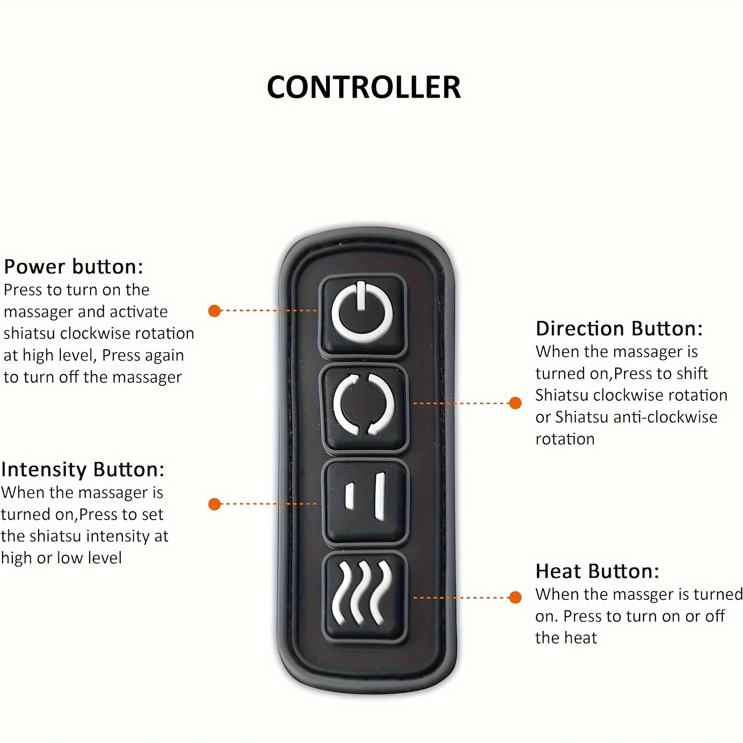 Masażer ramion Shiatsu z ogrzewaniem, masażer pleców i szyi - prezenty dla kobiet i mężczyzn - prezent na dzień ojca i matki