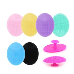 Round Face Silicone Brush Children's Shampoo Brush Clean Soft Hair and Remove Blackheads Deep Cleaning Facial Brush Tools