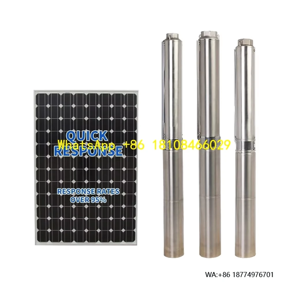 

5 различных вариантов глубоких крыльев, комплект погружного водяного насоса высокого давления скважин на солнечной энергии от 0,3 до