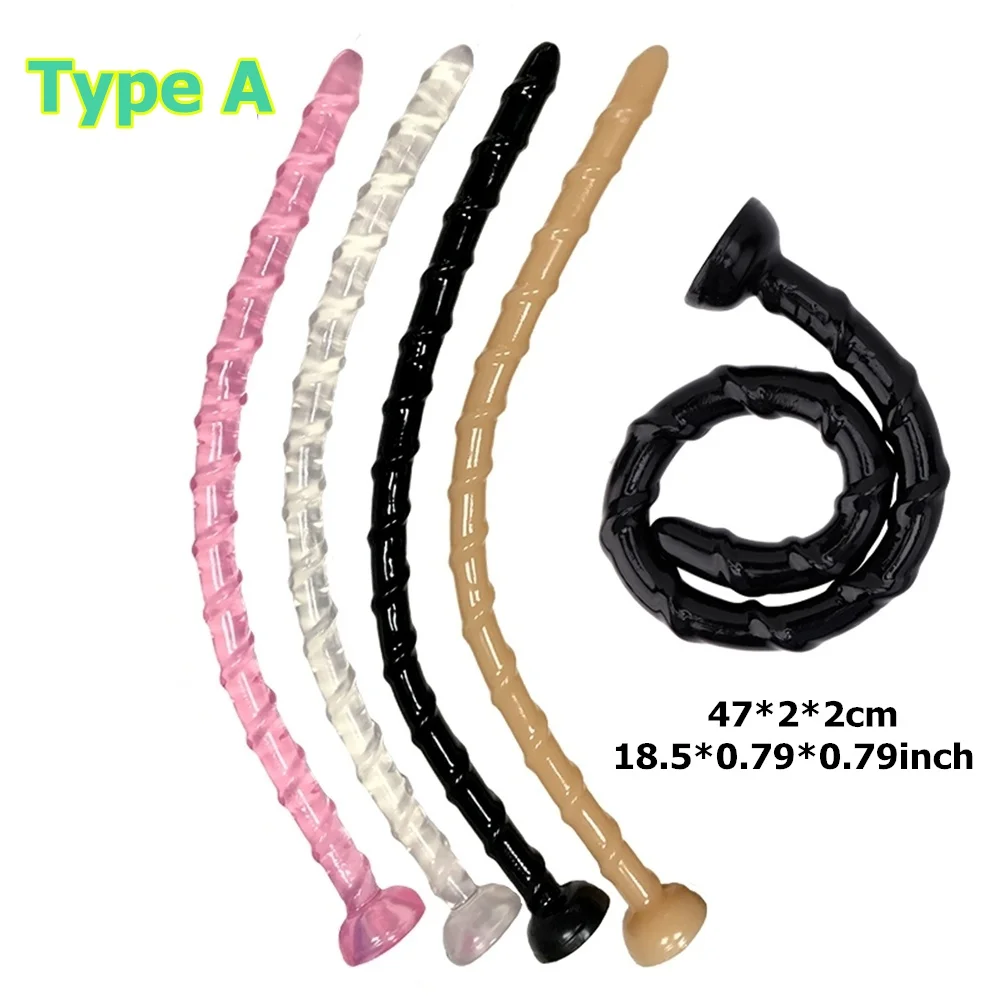 3 Sizes Super Long Pull Beads Anal Plug Powerful Suction Cup Silicone Dildo Female Masturbation Adult Sex Toys for Woman Man Gay