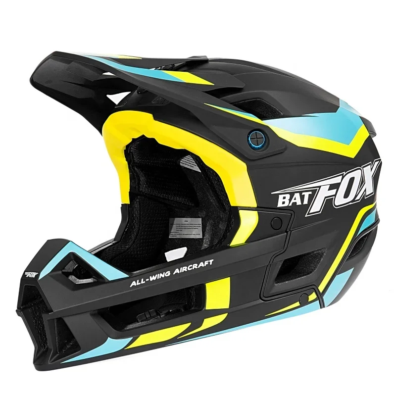 

-for BATFOX CE EN1078 CPSC ASTM Full Face Helmet Downhill Mountain Bike Helmet Off Road MTB E-MTB BMX Scooter Motorcycle Helmet