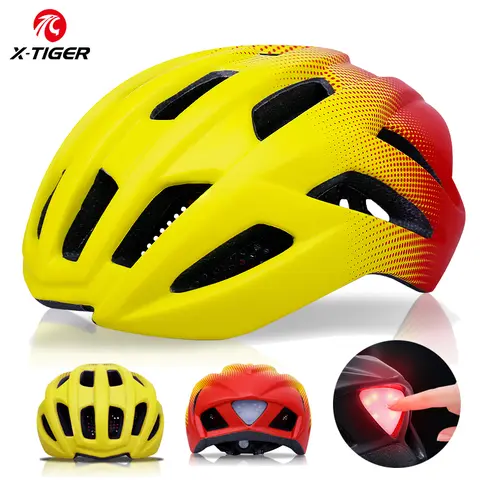 Men's Ultralight Cycling Helmet with LEDs X-TIGER