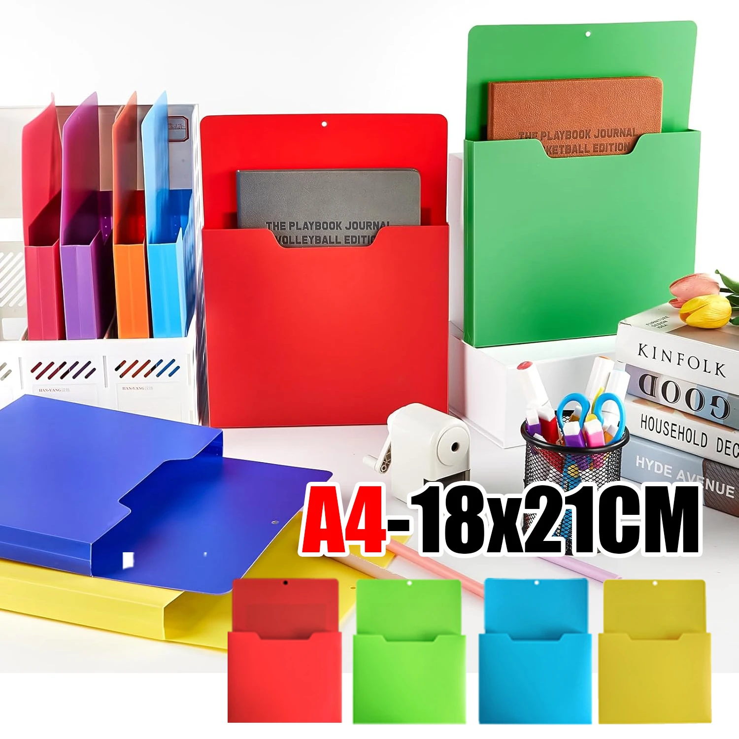Hochwertiger Magnetischer Wandmontierter Aktenordner Dokumentenhalter Organizer Rack für Bürobedarf und Schreibwarenaufbewahrung