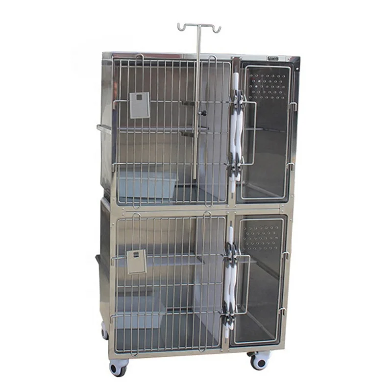 

Best Quality strong stainless steel veterinary dog cage luxury pet cat cage for cat, pets or animals