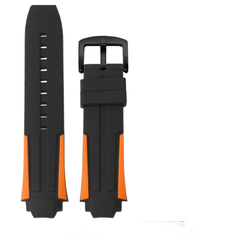 Tali silikon pengganti TISSOT, rantai jam tangan karet antarmuka spesial T111.417 seri olahraga balap 18mm