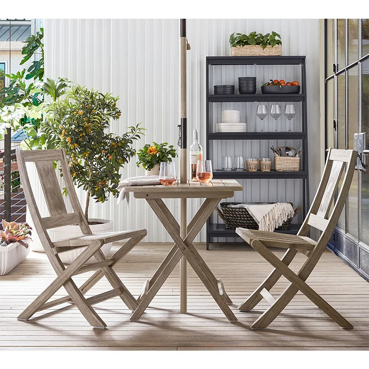 Hot-selling lightweight outdoor folding tables and chairs, suitable for garden leisure tables and chairs and hotel decoration